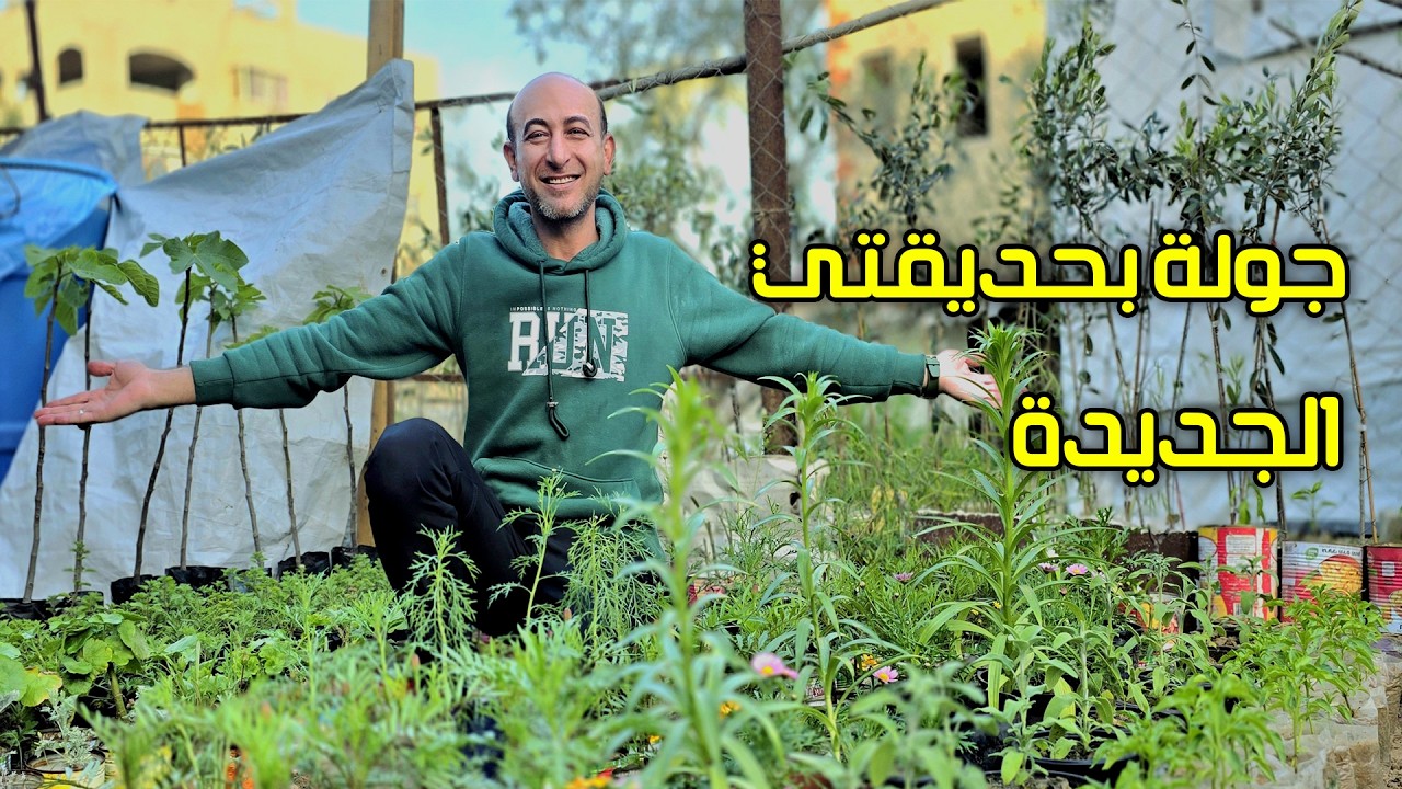 جولة في حديقتي الجديدة في المخيم