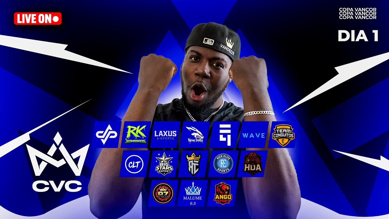 LIVE ON 🔴 CVC DIA 1 - A MAIOR DE ANGOLA - VALENDO 20MIL 💙 FREE FIRE AO VIVO - VANDEEZY 💙