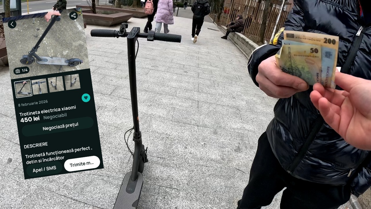 AM CUMPARAT CEA MAI IEFTINA TROTINETA ELECTRICA DE PE OLX!