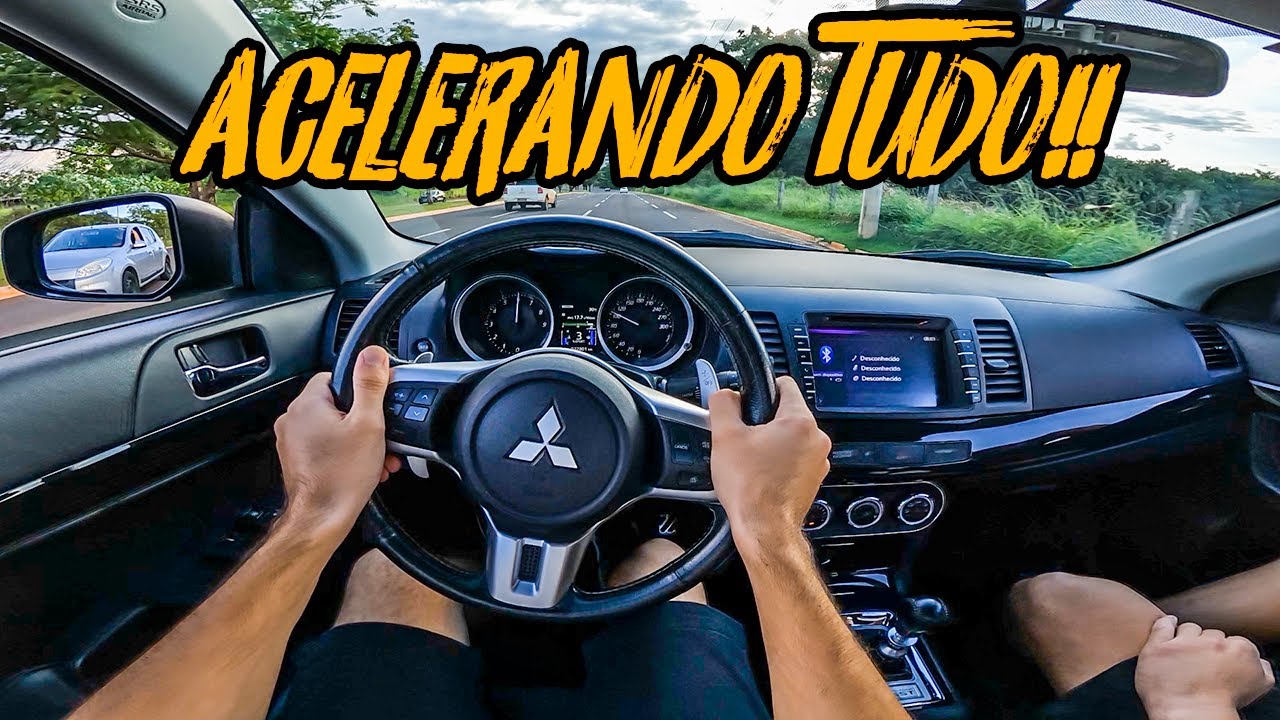 ACELERANDO O MITSUBISHI LANCER EVO X JOHN EASTON!!🔥🚀 4x4 2.0 TURBO 340CV