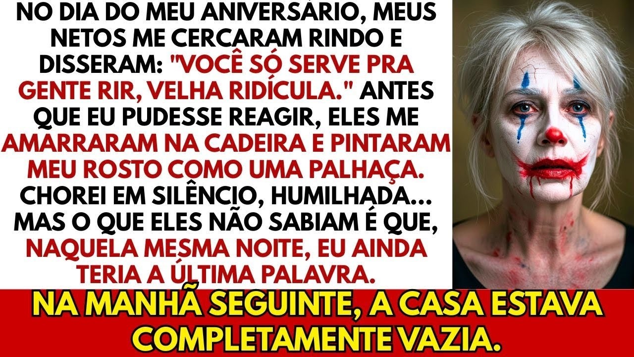 Meus netos me pintaram de palhaça: 