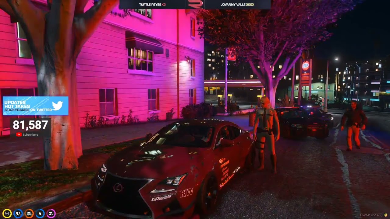 Ramee gets pulled over