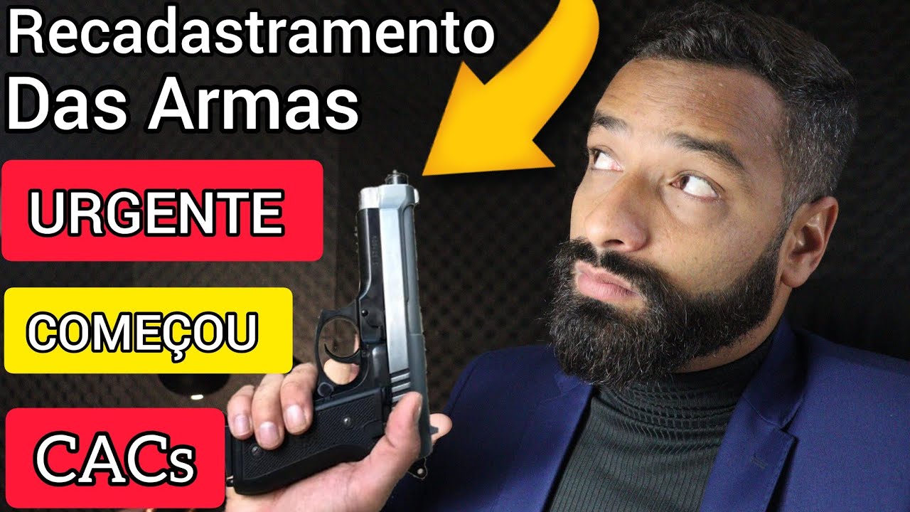 URGENTE come&ccedil;ou o recadastramento das armas dos CACs na Pol&iacute;cia Federal PF RECAD COME&Ccedil;OU HOJE!
