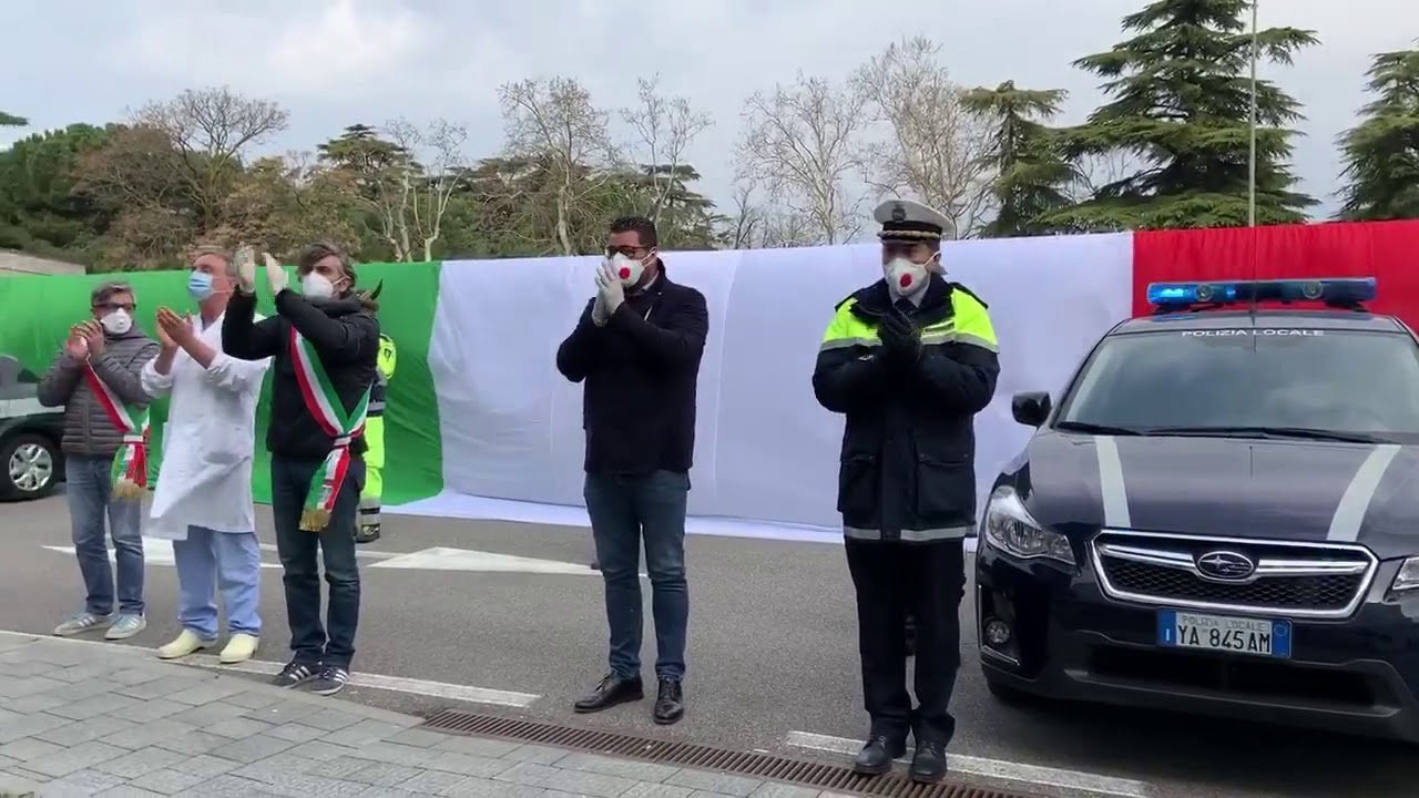 La Polizia locale di Verona ringrazia medici e infermieri