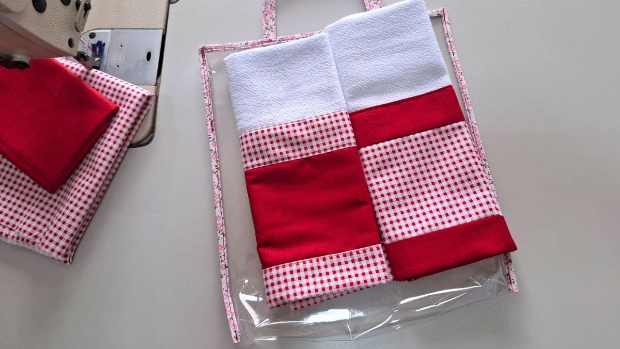 🎁 Kit de Pano de Prato para Vender ou Presentear | Costura Criativa Fácil e Lucrativa!