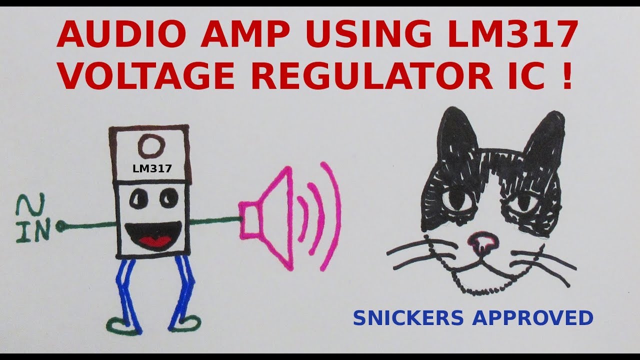 Class A audio amplifier using the LM317 voltage regulator IC