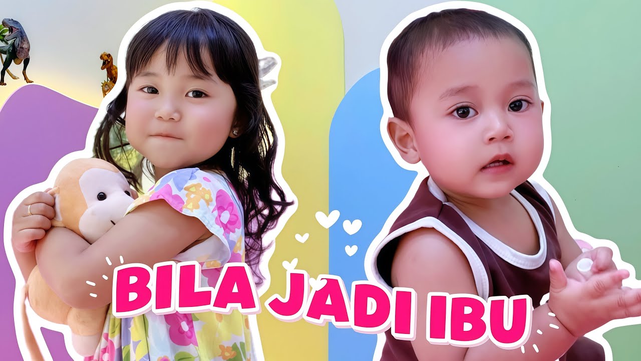 BILA JADI IBU LUCU! ASUH BAYI MONYET DAN BONEKA PINK BARENG MAMA DAN ZEAN