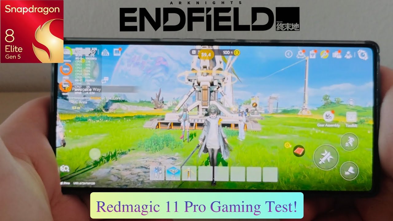 Redmagic 11 Pro Gaming Test | Arknights Endfield (Snapdragon 8 Elite Gen 5 Gaming test)