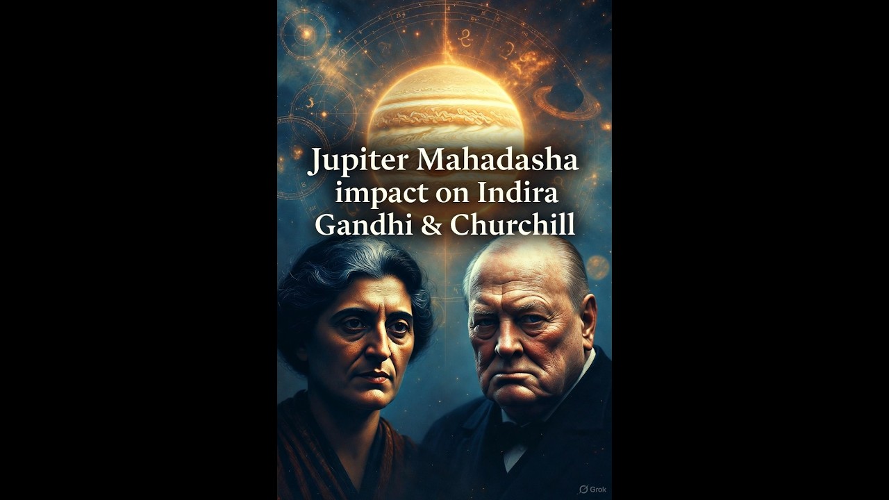 Jupiter Mahadasha impact on  Indira Gandhi & Churchill