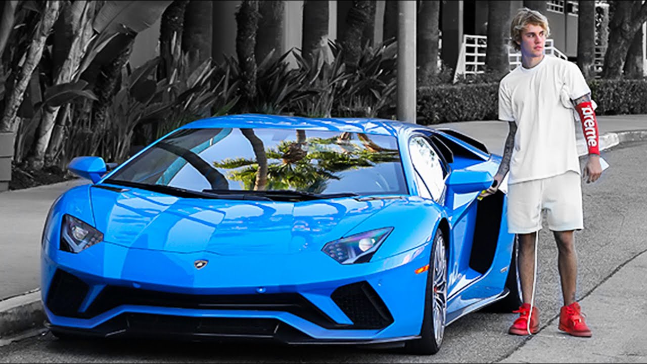 LES SUPERCARS DE JUSTIN BIEBER à plusieurs Millions d'Euros!!