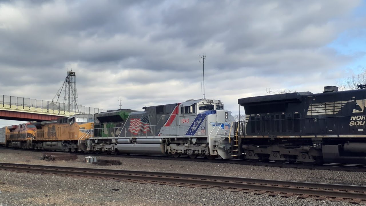 UP 1943 "Spirit of Union Pacific" in Alliance, OH on NS 18A 3 1 21