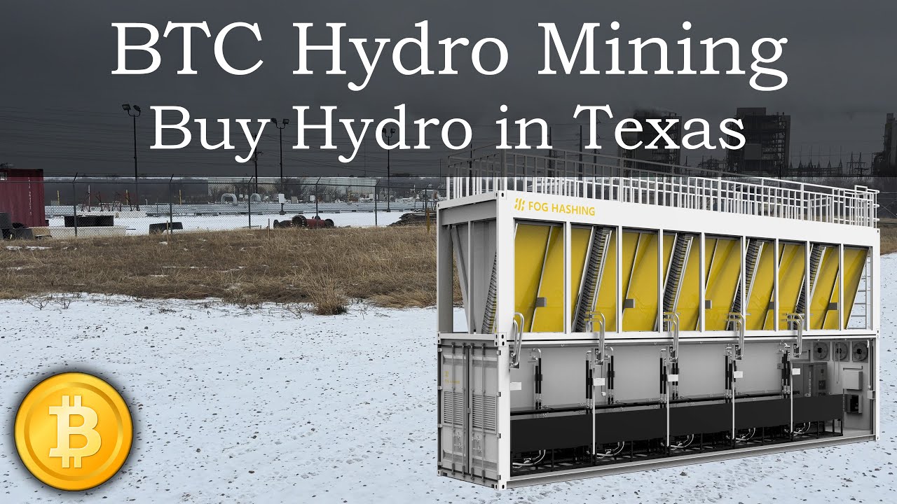 Bitcoin Hydro Mining, Buy Hydro Container with Pass-Through Rate! Oncor, Shell Energy