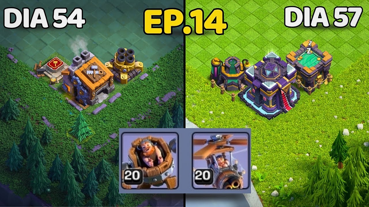 Dupla Série 2: Sexto Construtor Quase Lá! Início de Temporada Muitos UPs (Clash of Clans)
