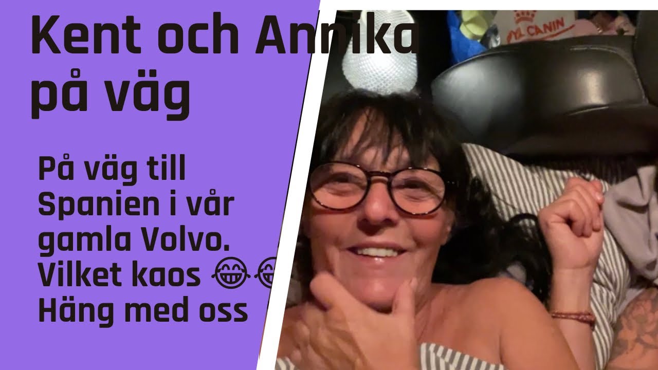 På väg till Spanien i vår gamla Volvo. Viket kaos. 😂😂 Häng med oss!