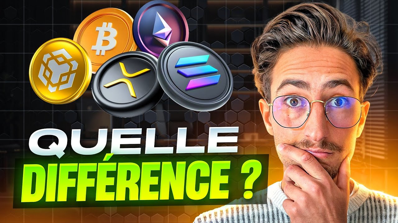 Comprendre les diff&eacute;rents types de crypto monnaies : Bitcoin, Ethereum, BNB, USDT, Doge, XRP...