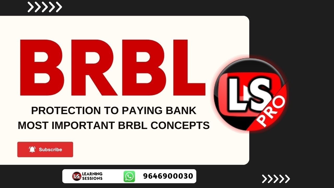 Laws- Protection to paying Banker Negotiable Instrument Act 1881 |  CAIIB BRBL