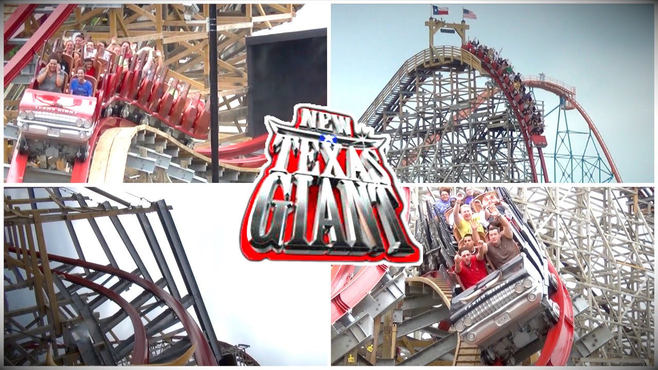 New Texas Giant - POV and Off-ride - Opening Year (Extended 60fps HDR Version)