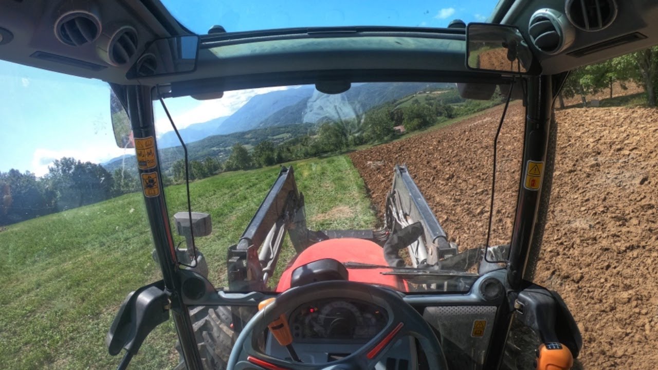 Aratura terreno collinare con Same Virtus 120 [LET’S DRIVE - POV ]