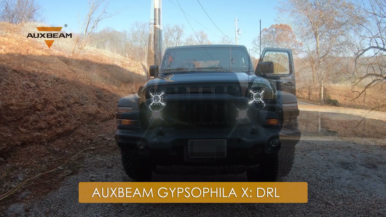 Super Bright!! 9'' 100W LED light with Hi-Lo Beam & DRL for 2018-2019 Jeep Wrangler JL