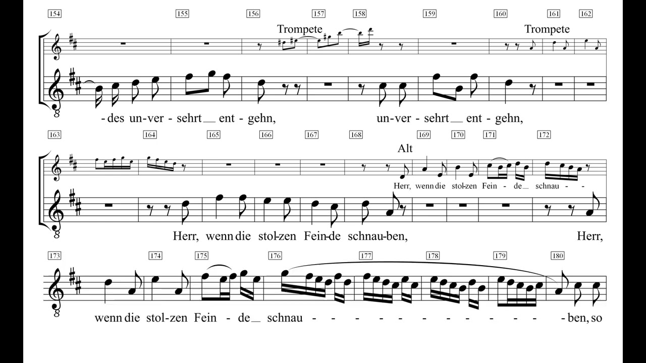 Weihnachtsoratorium 54 Herr, wenn die stolzen Feinde schnauben - Tenor ab Takt 46