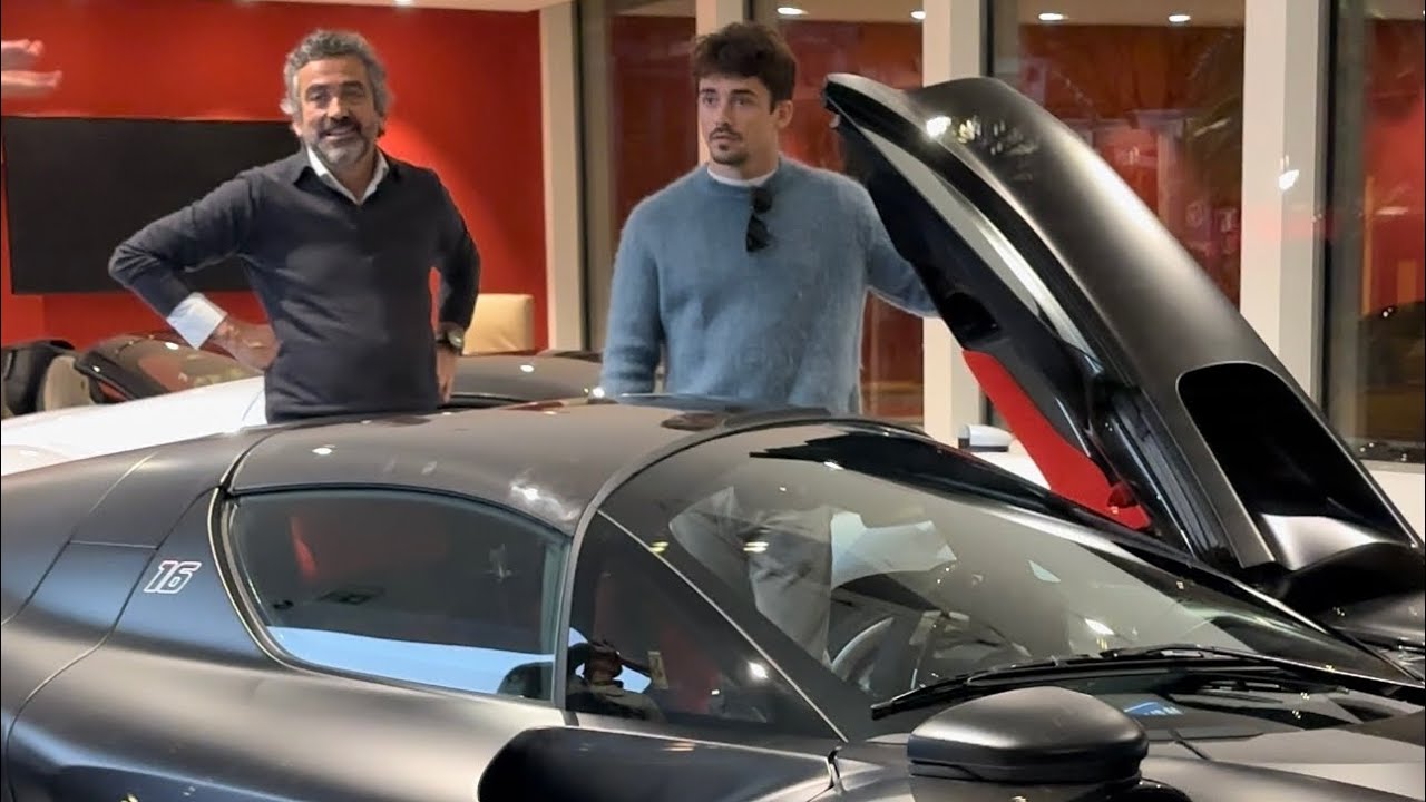 Charles Leclerc New Ferrari SP3 Daytona & Carspotting In Monaco