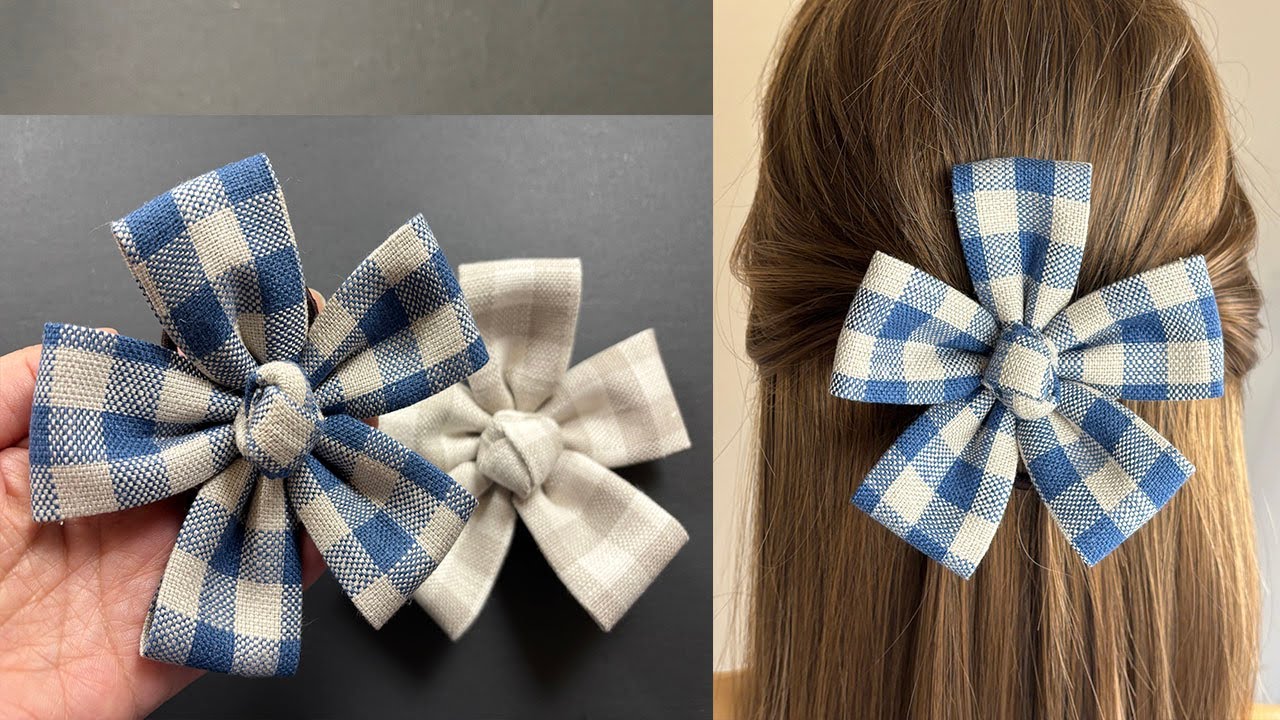 😍 Adorable Hair Flower Making | Diy Fabric Flower Hair Tie | Ador&aacute;veis ​​flores de cabelo para fazer