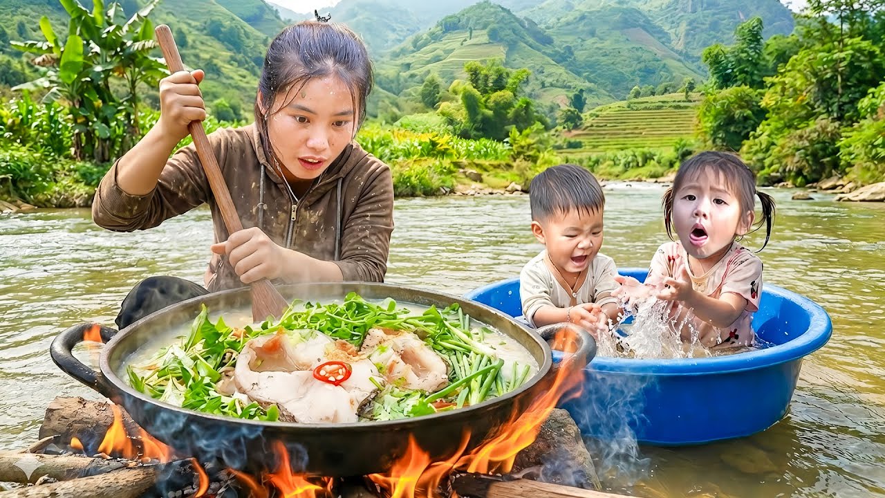 How to Cook Fish porridge for Breakfast - Harvest 50kg Carp to Sell at the Market
