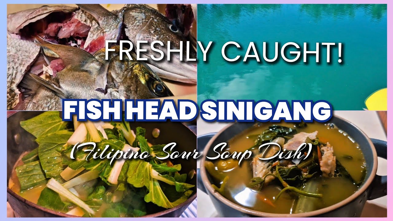 FRESHLY CAUGHT!FISH HEADS/FISH HEAD SINIGANG/SINIGANG NA ULO NG ISDA #sinigangnaisda 