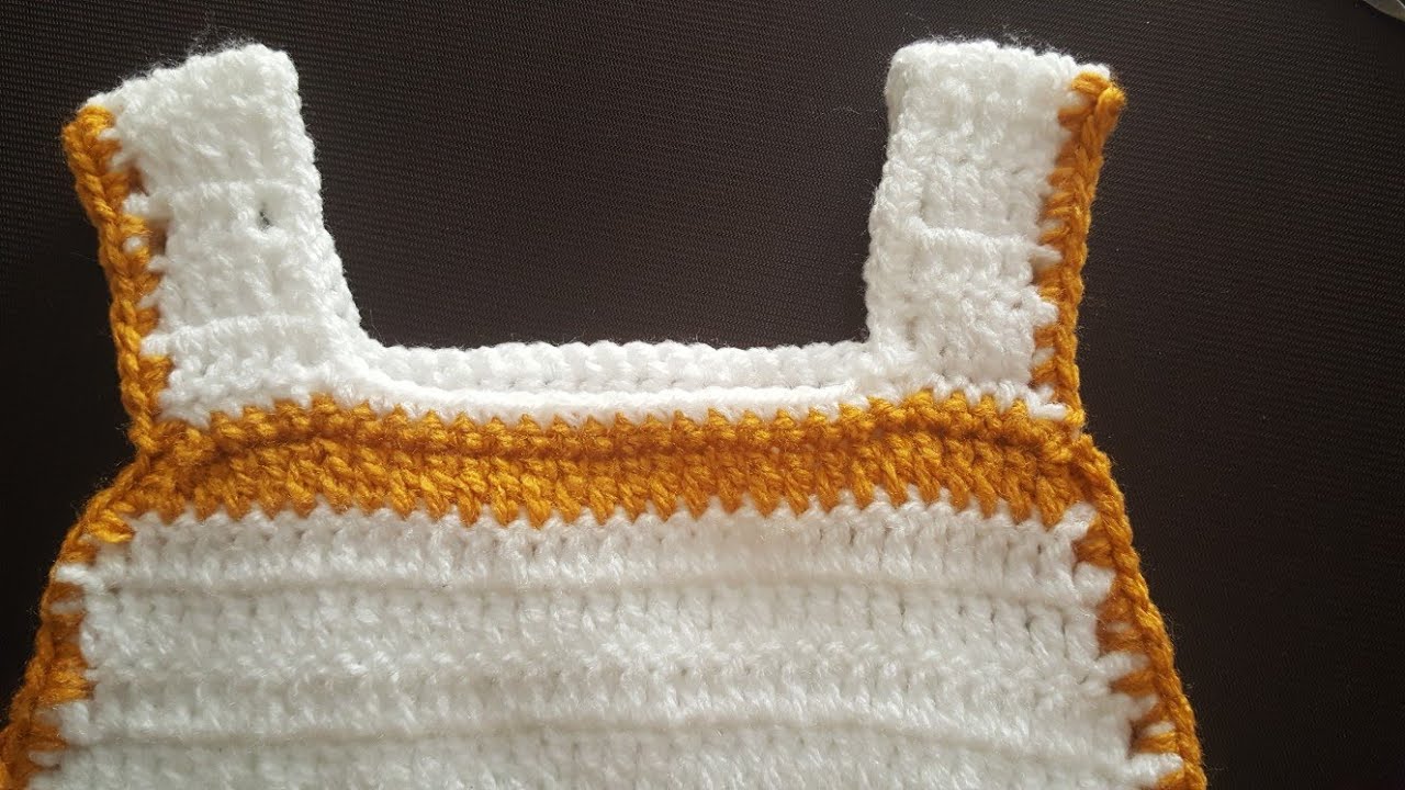 How to made crochet baby top 0-3  month (Tuturial)part 1