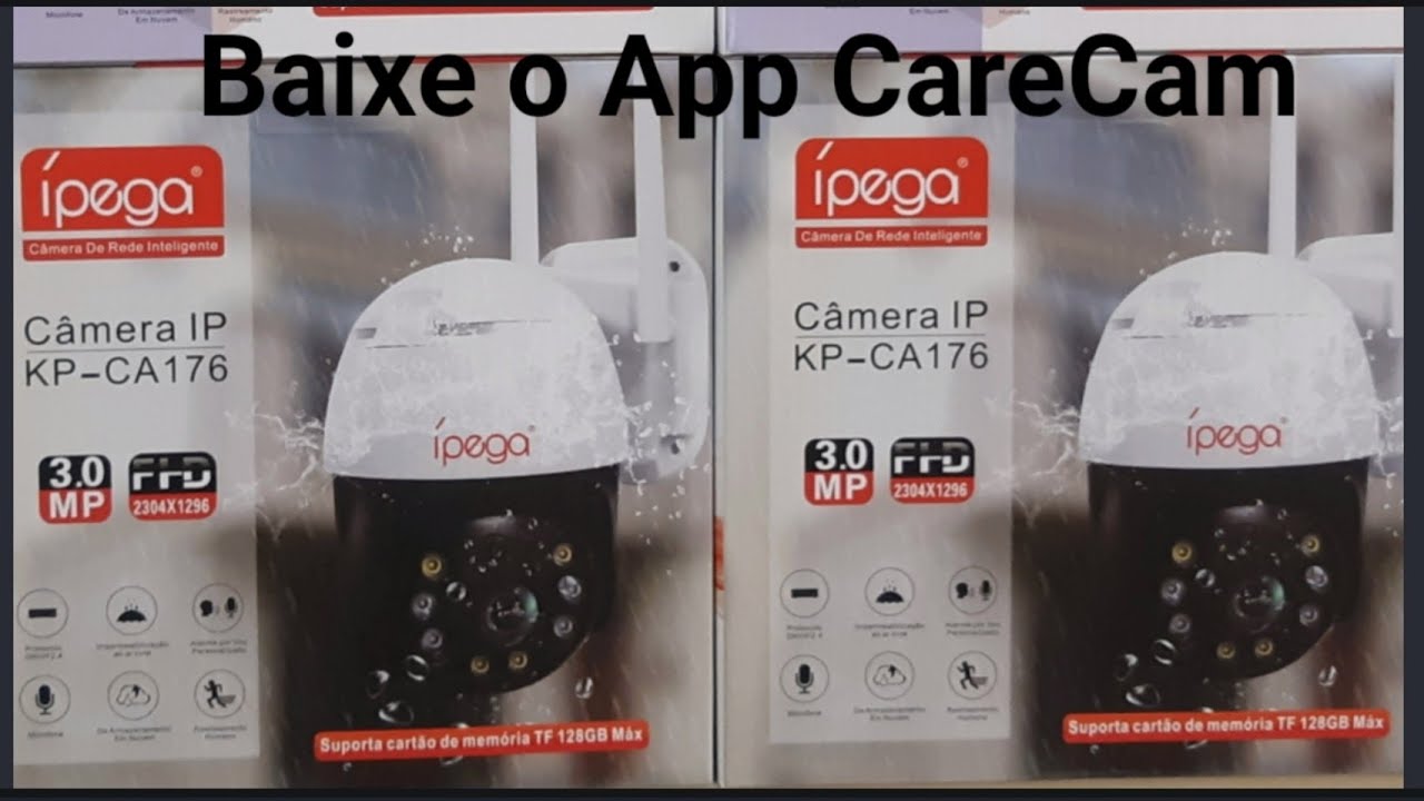 Como configurar Câmera IP KP-CA 176 baixe app: CareCam e dicas extras