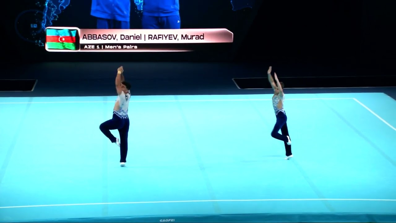 Azerbaijan (AZE) - 2024 Acrobatic Worlds, Guimaraes (POR) Dynamic Qualification  Men's Pair