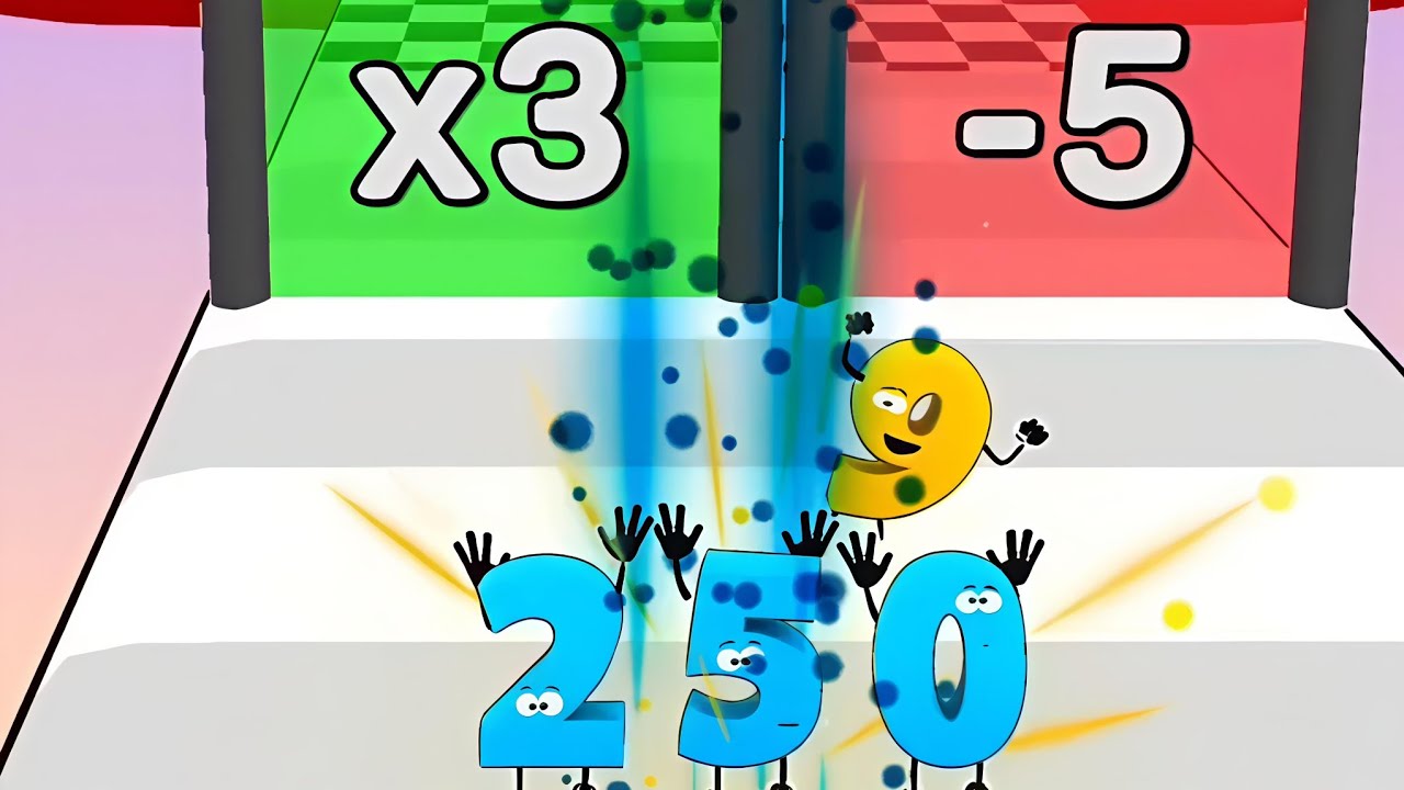 Numbers Run 3D Watch Me Build the BIGGEST Number in this ASMR Rush