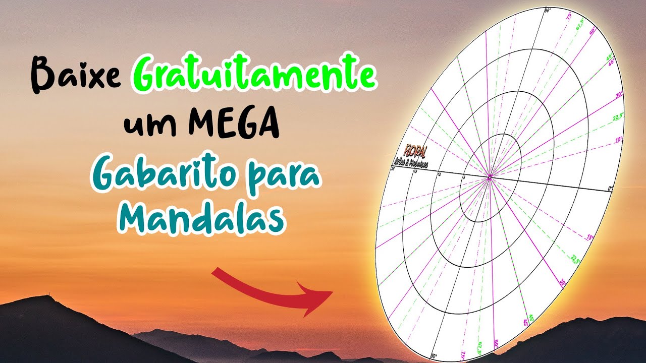 Tenha esse Gabarito em Mãos e Divida sua Mandala 10x MAIS RÁPIDO!!!