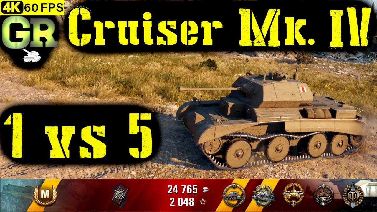 World of Tanks Cruiser Mk. IV Replay - 12 Kills 1K DMG(Patch 1.4.0)