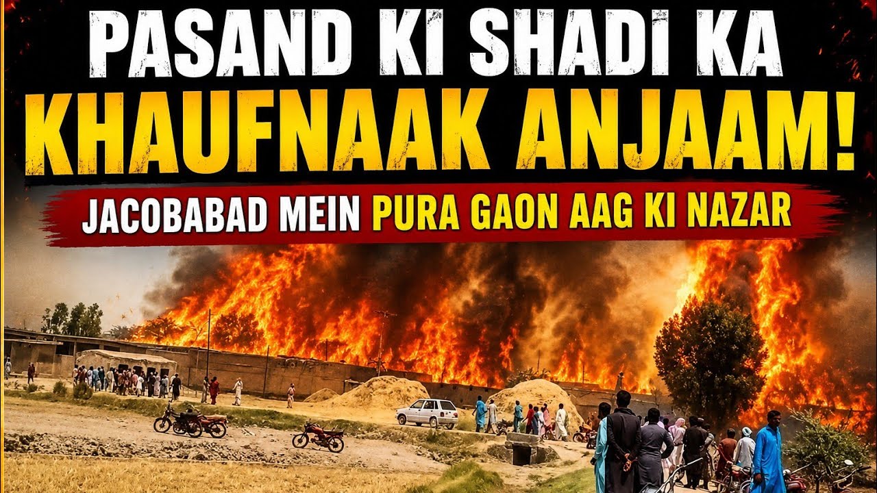 Jacobabad Tragedy: Entire Village Set on Fire Over Love Marriage