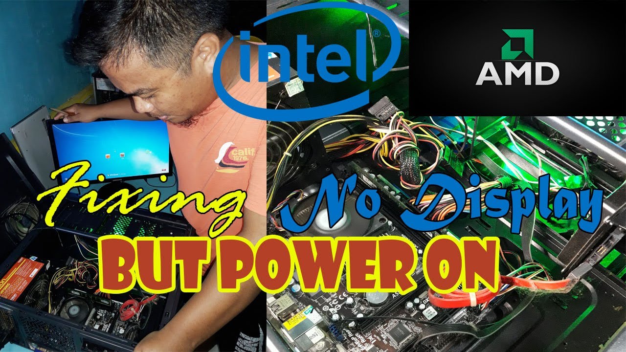Fixing NO Display But Power On | AMD & Intel Processor | Computer Repair