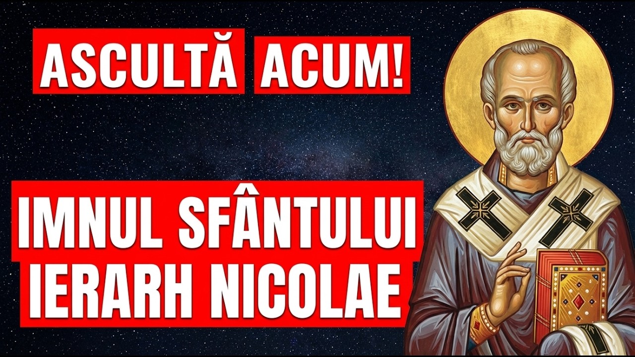 Imnul Sfântului Ierarh Nicolae Ascultă când îți este greu (Imn Ortodox)