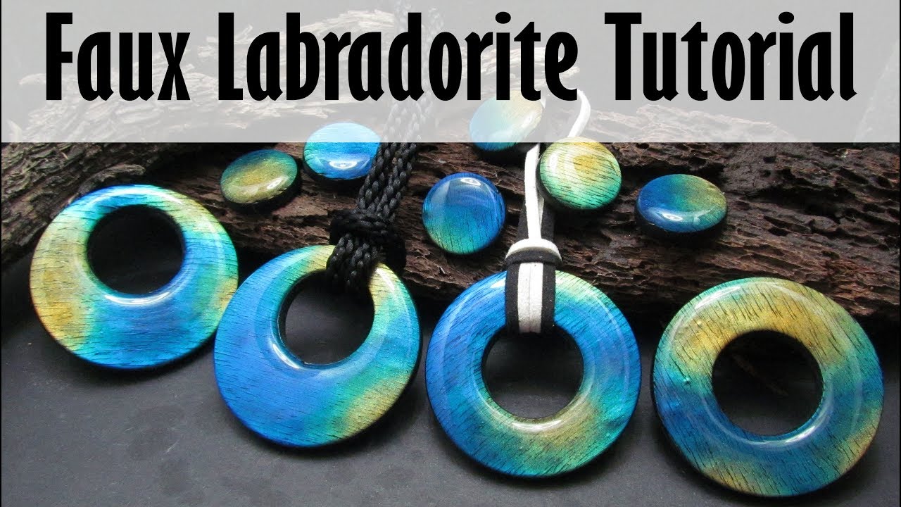 Polymer Clay Faux Technique: Faux Labradorite Tutorial