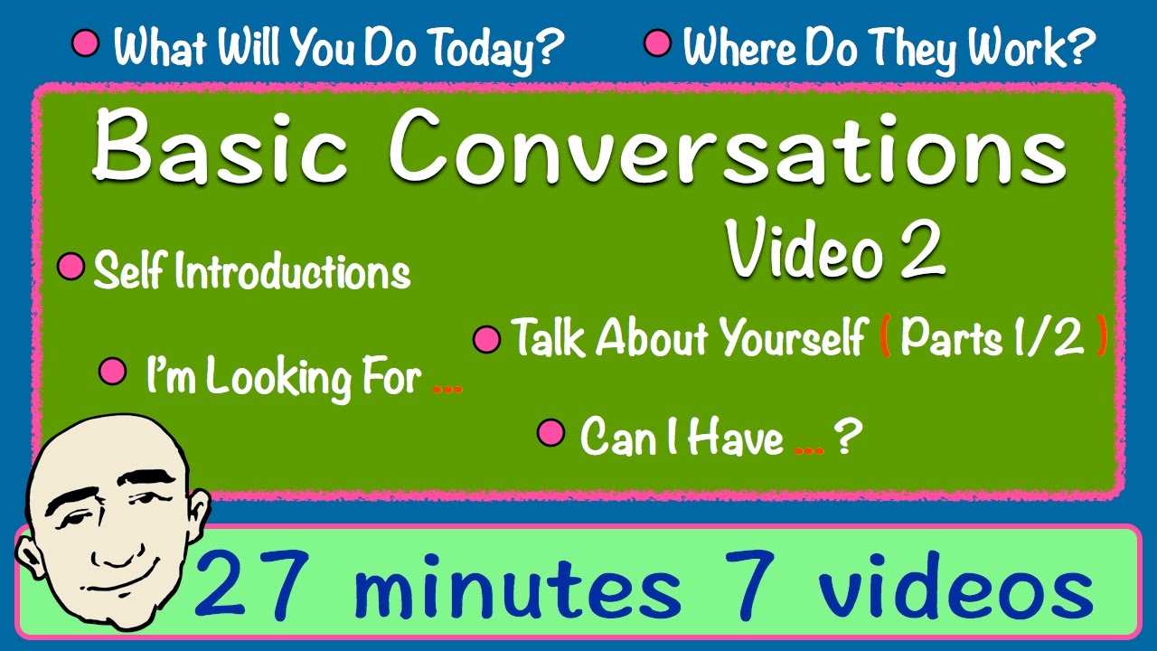 Basic Conversations | Video 2 | Long Video | English Speaking Practice | ESL | EFL