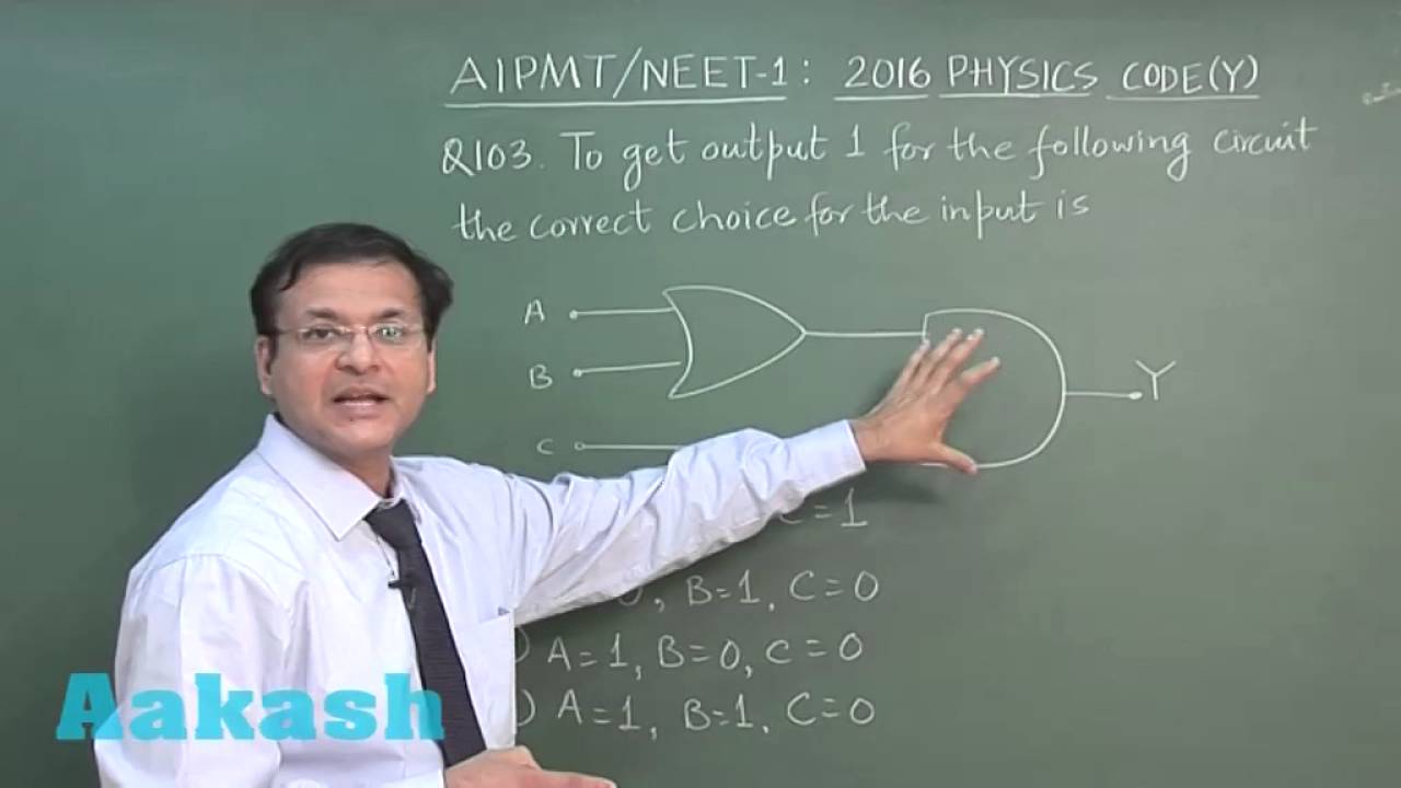 AIPMT 2016 Physics Solution Q. 101-106 Aakash (NEET Phase-I)