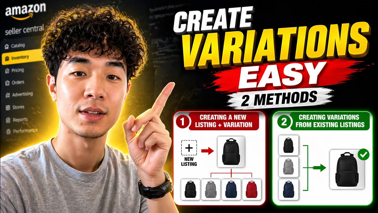 How To Create Amazon Variations (2 EASY Methods)