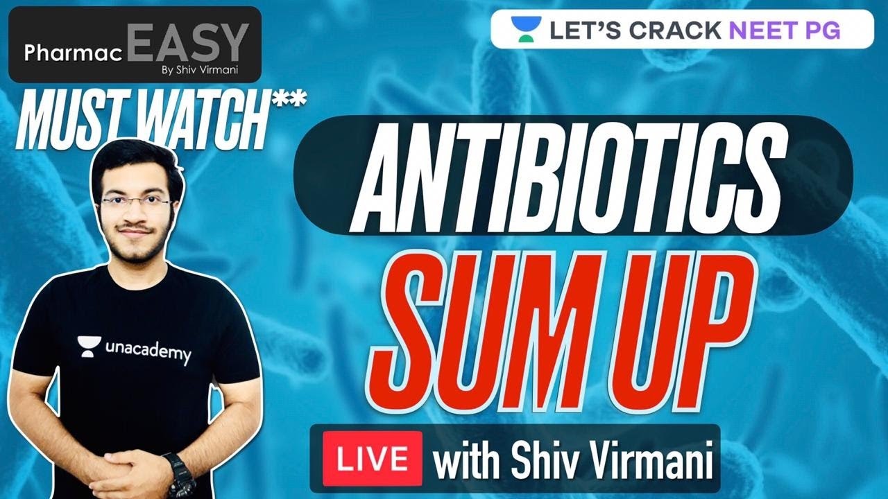 PharmacEasy | Antibiotics - Sum Up | NEET PG 2021 | Shiv Virmani