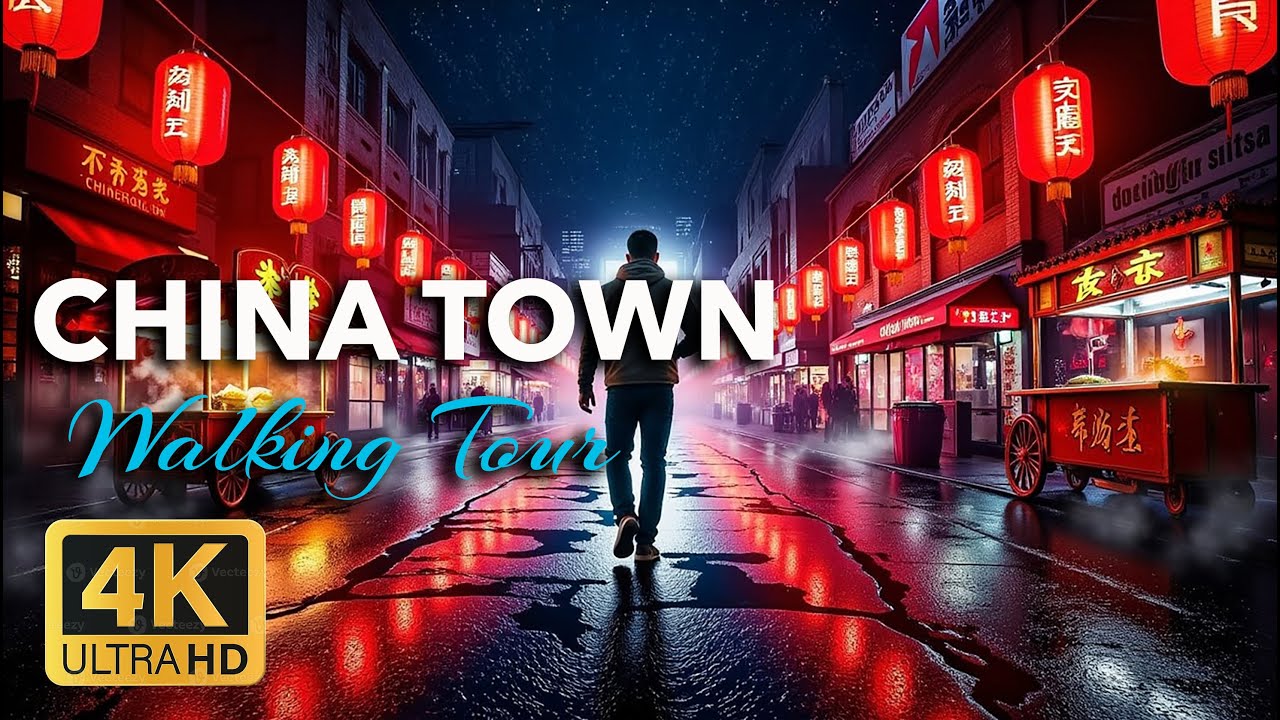 Chinatown Chicago Walking Tour at Night 🌆 | 4K POV Walk