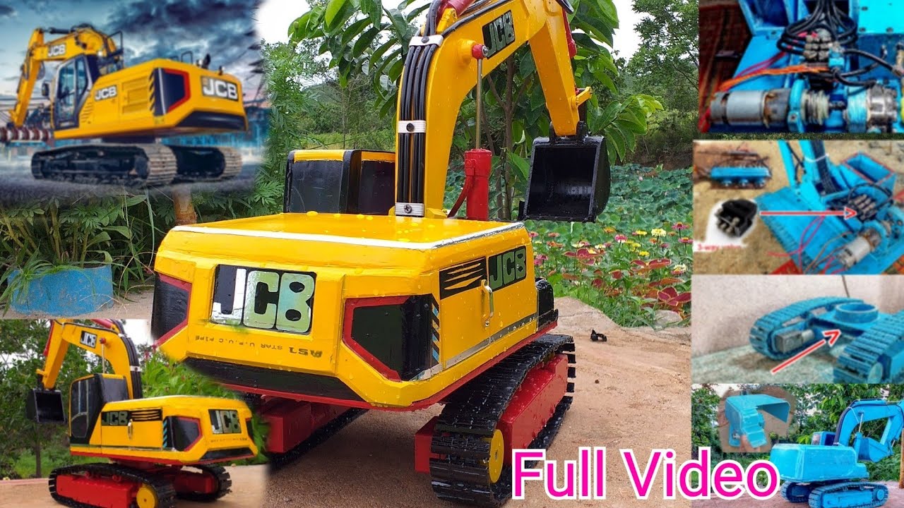 how to make Excavator 1/12 Hydraulic RC From PVC 100%