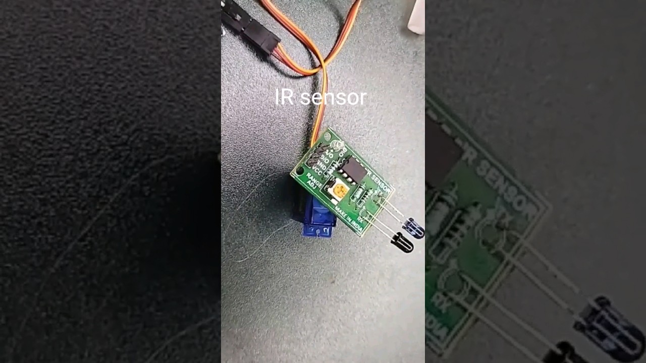 Security system army IR sensor and servo motor arduino uno