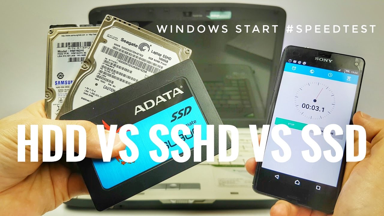 HDD vs SSHD vs SSD - Windows Start #SpeedTest | ForumWiedzy