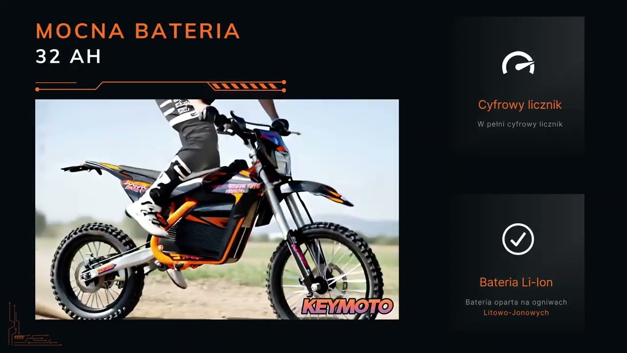 CROSS ELEKTRYCZNY KEYMOTO 5000W 72V 32 Ah 19/16' - QUAD CENTER