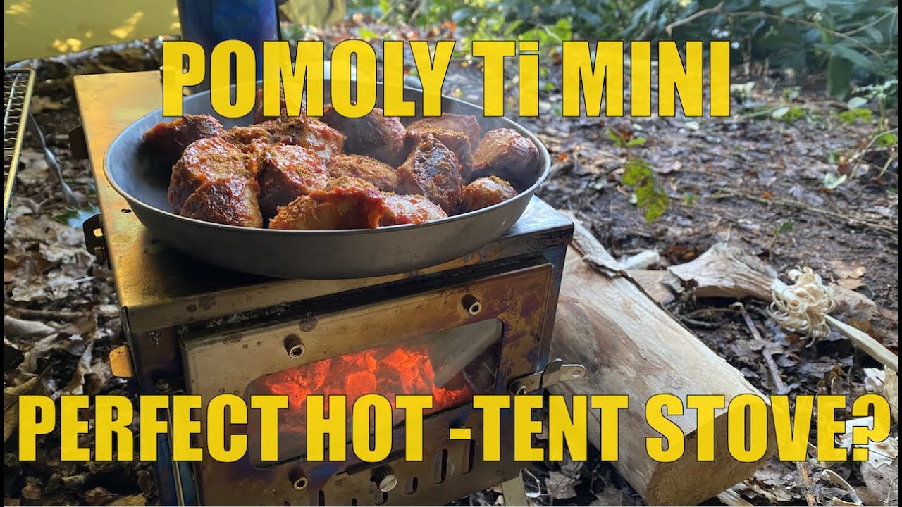 Hot-tent Stove Review.  A Look at the Pomoly Ti Mini Stove.  Is it worth the money?