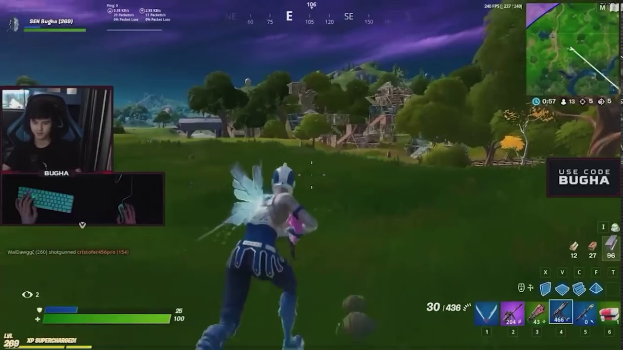 Tfue kills Bugha in a Public match