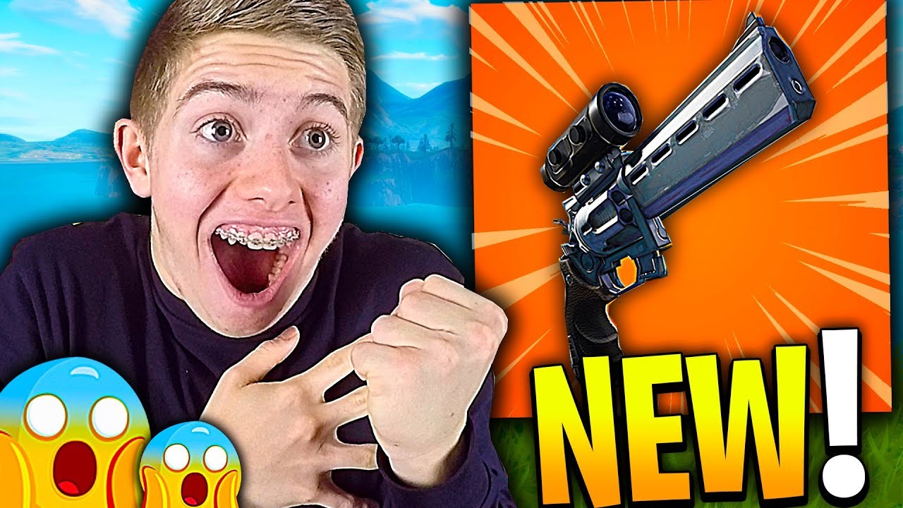 JE DÉCOUVRE LE NOUVEAU PISTOLET À LUNETTE SUR FORTNITE BATTLE ROYALE !!!